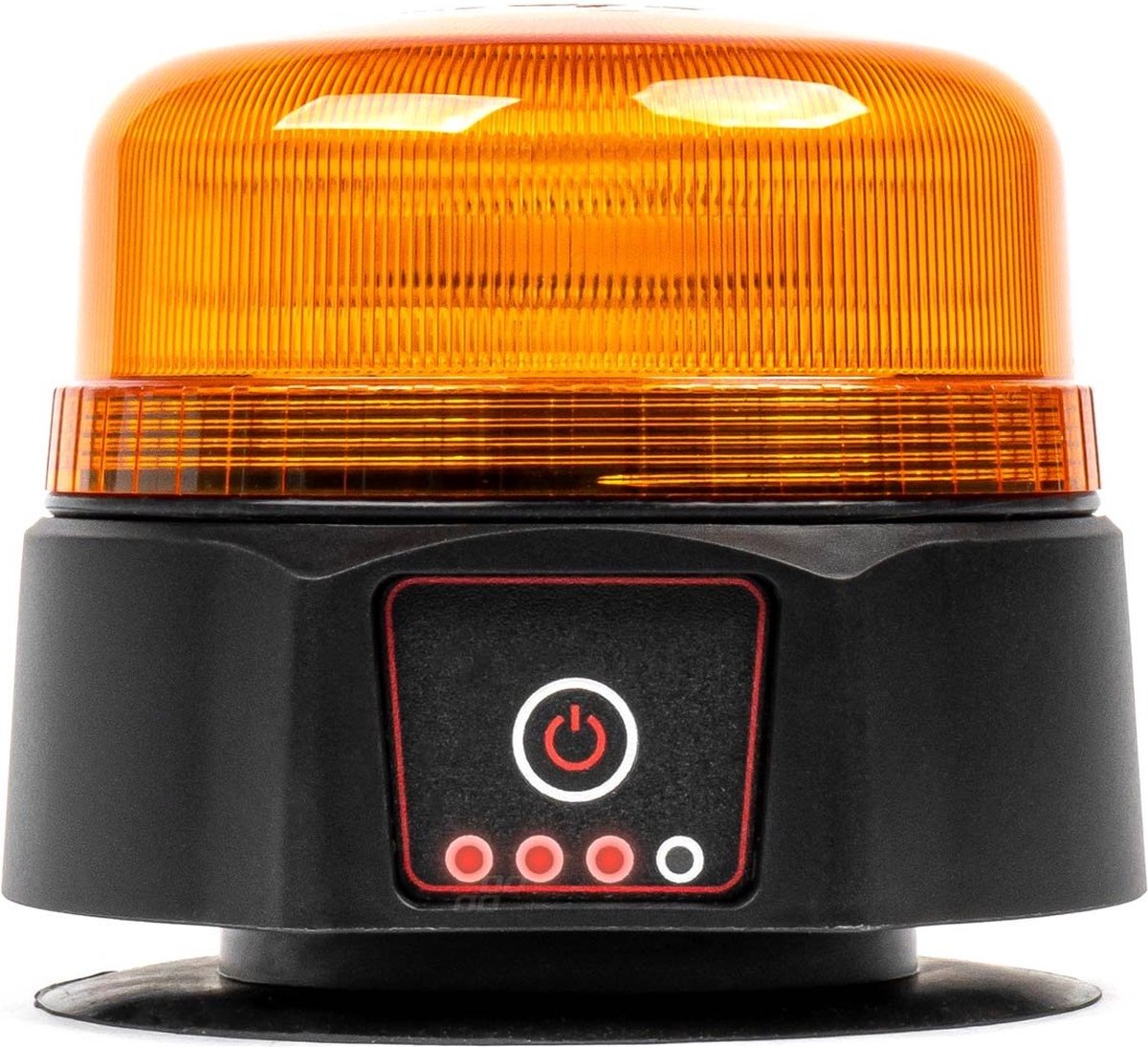 AMiO Oranje LED Batterij Zwaailicht Noodverlichting met Magneet 36LED 12/24V Oplaadbaar