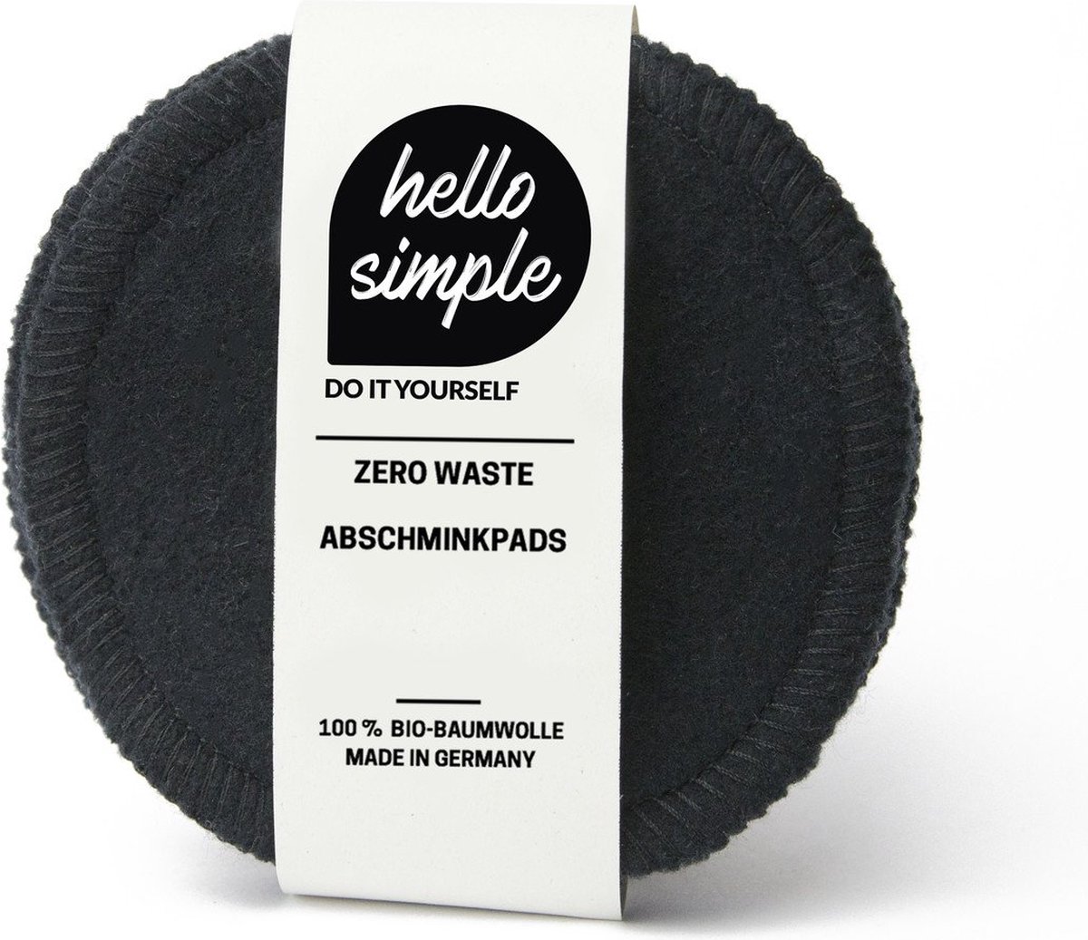 Hello Simple Zero-Waste Make-up Reiningingspads - Ecru - Zacht en Effectief - Biologisch Katoen - Herbruikbaar