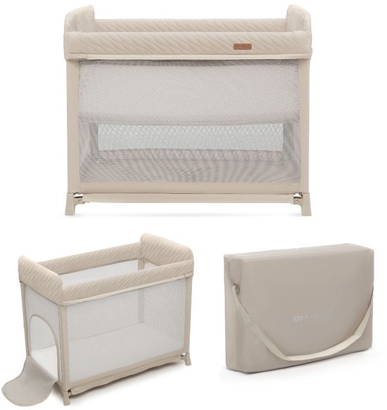 Kinderkraft MOON DREAM Travel Wieg - Beige - tot 15 kg - inclusief matras