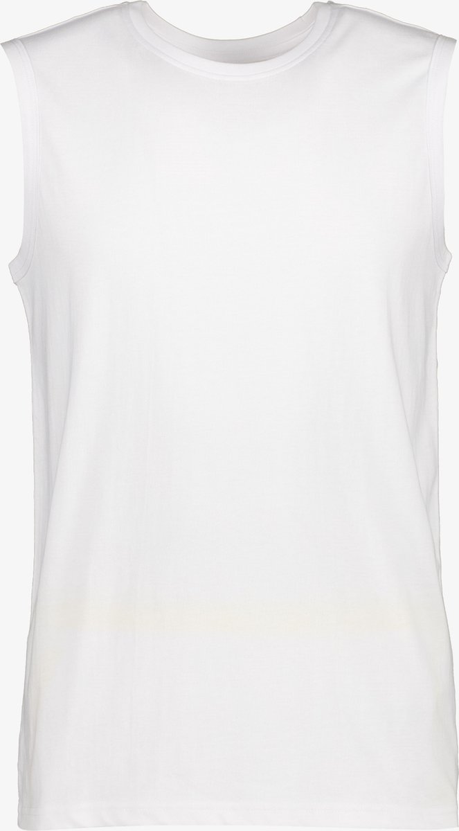 Unsigned heren singlet wit katoen - Maat M