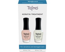 Trind Keratine Behandelingsset – Herstel en Bescherm Beschadigde Nagels – Inclusief Keratine Nagelhersteller en Nagelbeschermer