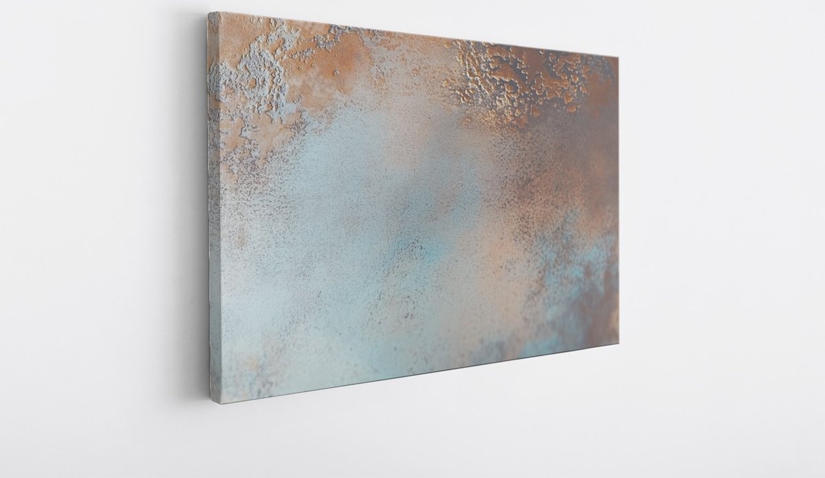Saammp Canvas Schilderij - Roest kleur - Abstract - 120x80 - Foto op canvas - Wanddecoratie - Muurdecoratie Woonkamer - Slaapkamer decoratie - Canvas Print Multicolor
