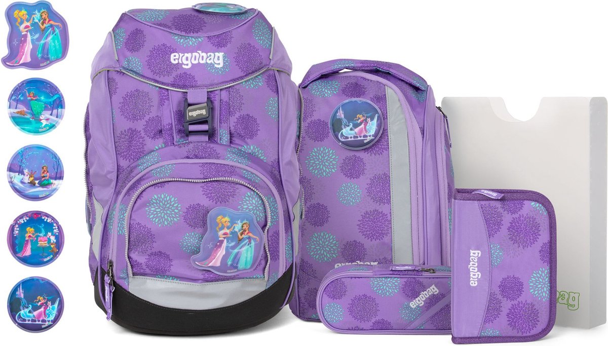 ergobag Schooltas Pack-Set 6-delig KuntBärbuntes Einhorn Roze