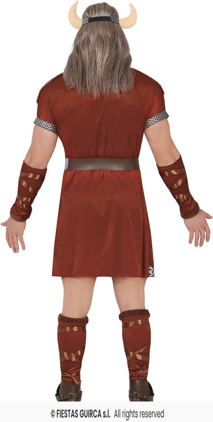 Guirca - Costume Pirate & Viking - Norvégien Viking Hakon - Homme - Marron - Taille 52-54 - Déguisements - Déguisements