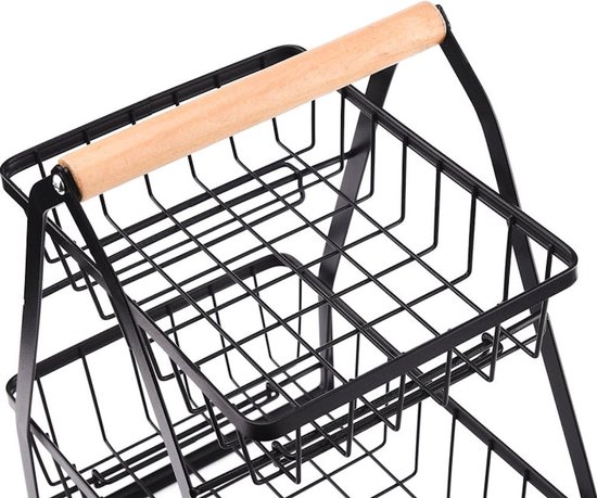 Decopatent® 2 Laags Keuken Opbergrek - Staand rek 2 etages - Keukenrek
