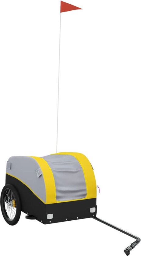 VEVOR Fietsaanhangwagen, 100 lbs laadvermogen, zware fietswagen, opvouwbare compacte opslag met universele trekhaak, waterdichte hoes, 16 inch wielen, veilige reflectoren, geschikt voor 22-28