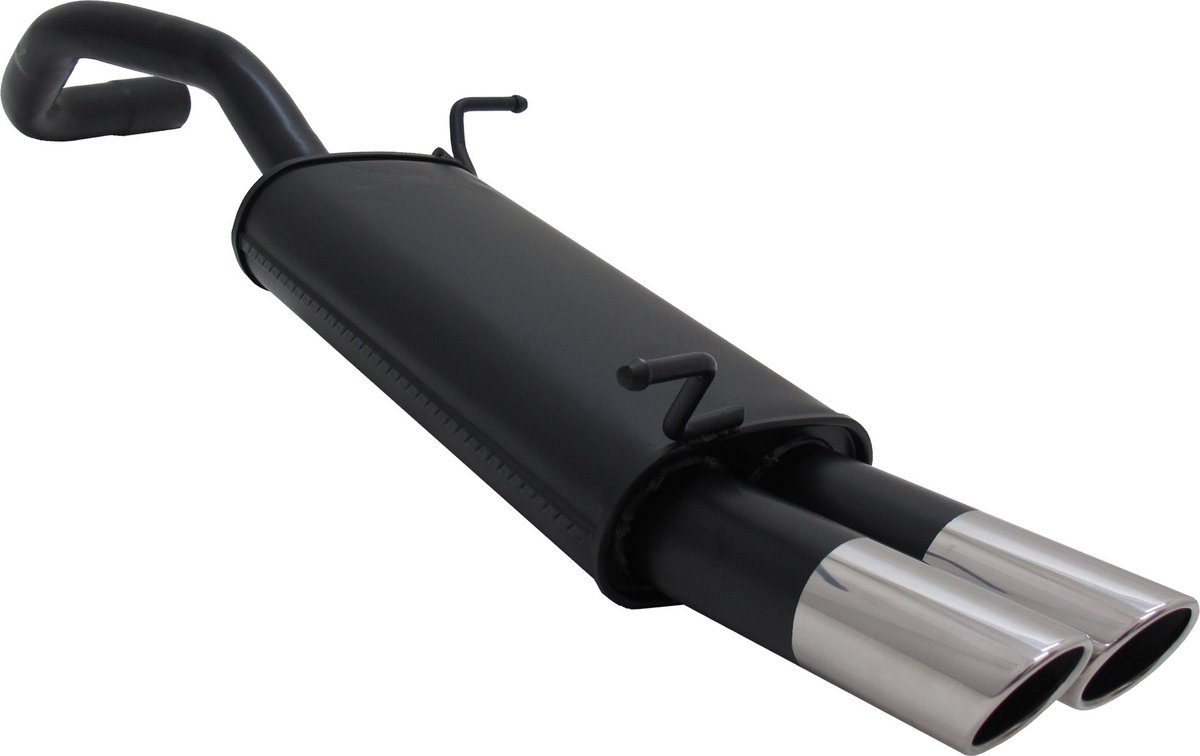 Novus Sport einddemper - Seat Ibiza 6L - RVS eindpijp - zwart