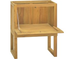 vidaXL Badkamerkast - Massief teakhout - 60x40x75 cm Badkamerkast - Teakwood Badkamerspiegel - Tweedehands Badkamermeubilair - Vintage Badkamerkast - Badkamerkasten Online