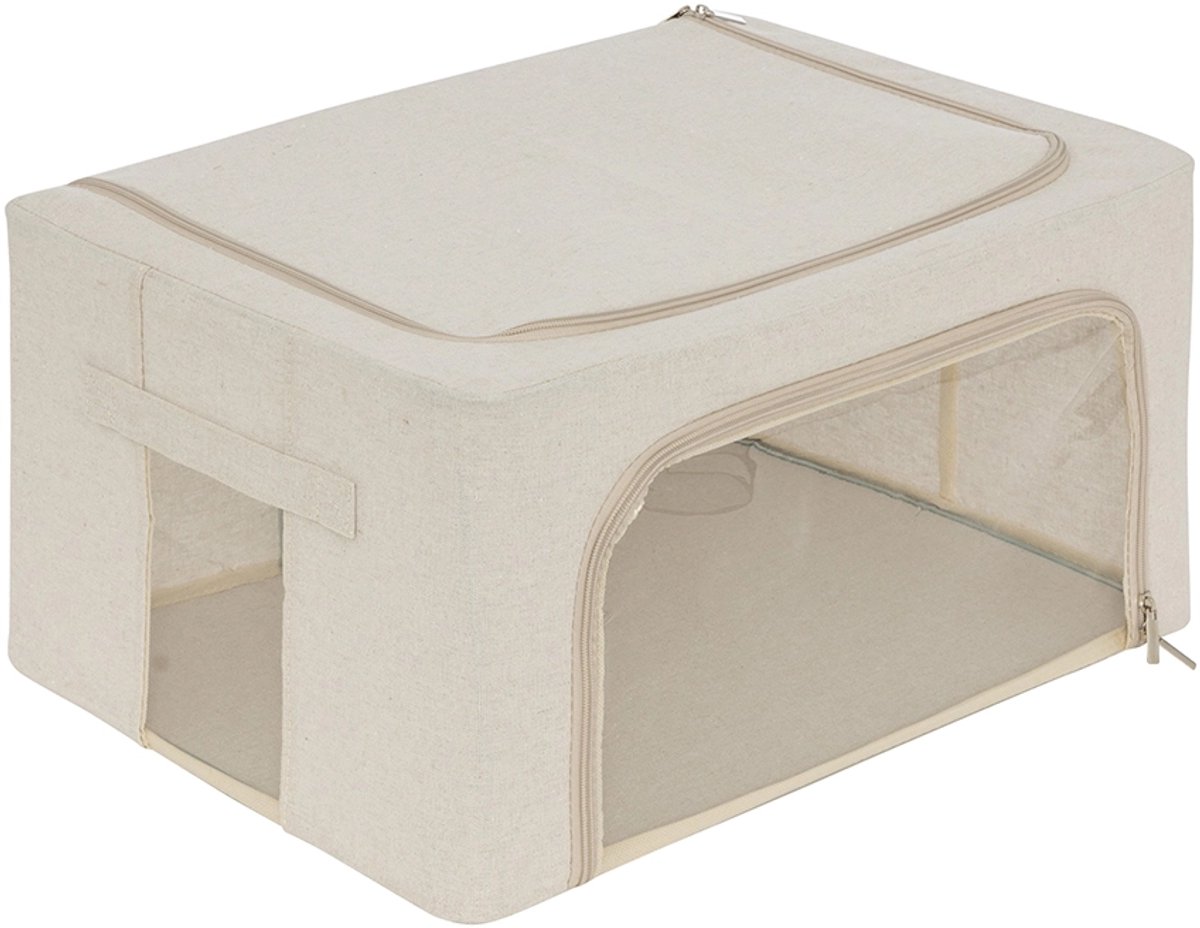 Dekbed opbergtas medium Five® - Dressy+ - Beige - Opvouwbaar