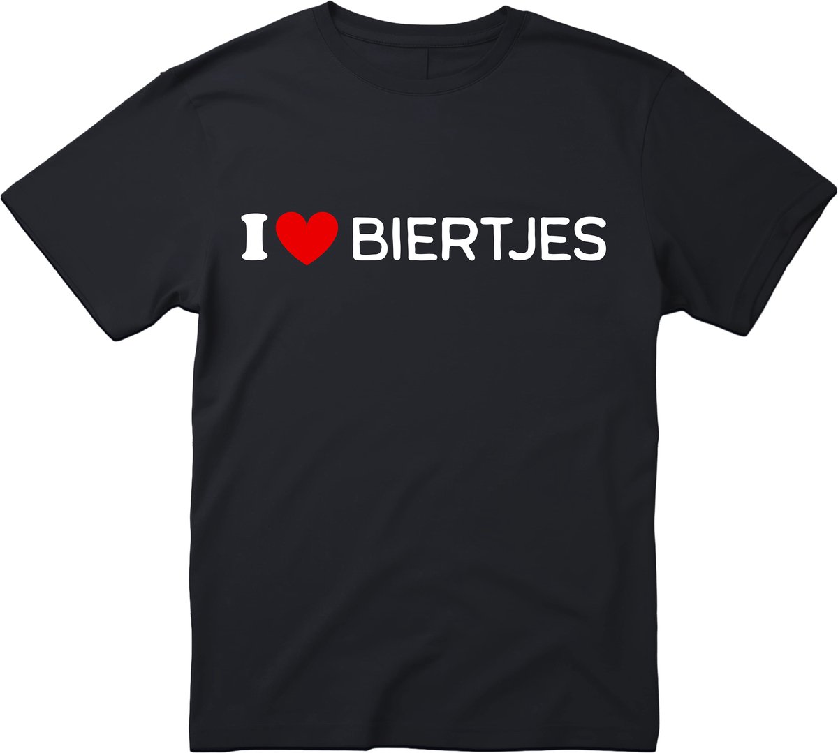 I Love Biertjes - T-shirt - Bier t-shirt - CraftBeer - Beer - Proost - Heren - grappige drank feest - bier cadeau - teksten en zinnen - bierpakket kado idee - Maat XXL