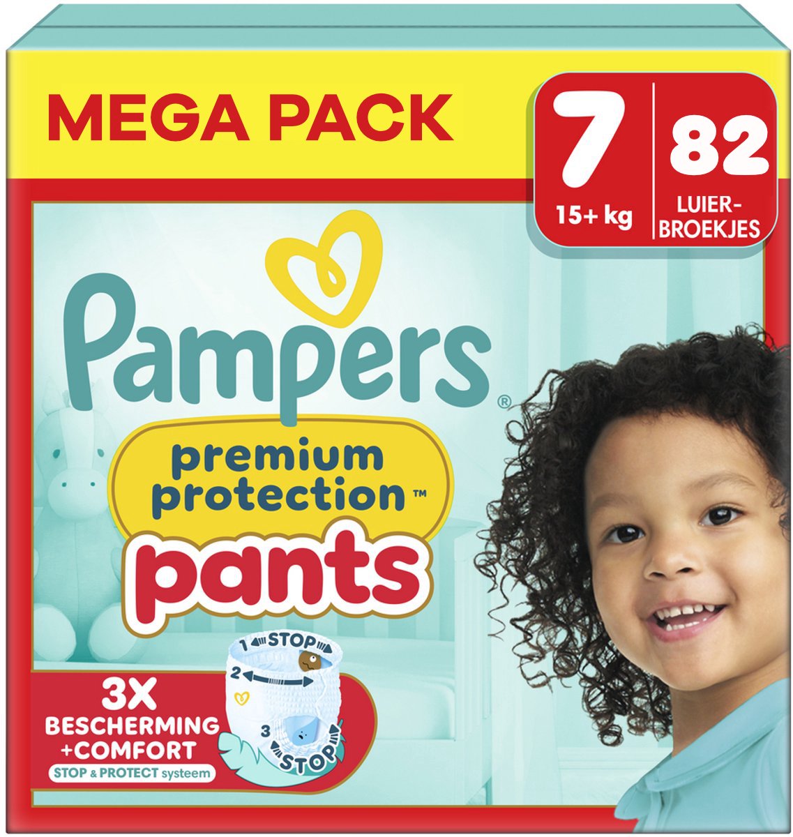 Bol.com Pampers - Premium Protection Pants - Maat 7 - Mega Pack - 82 stuks - 17+ KG aanbieding