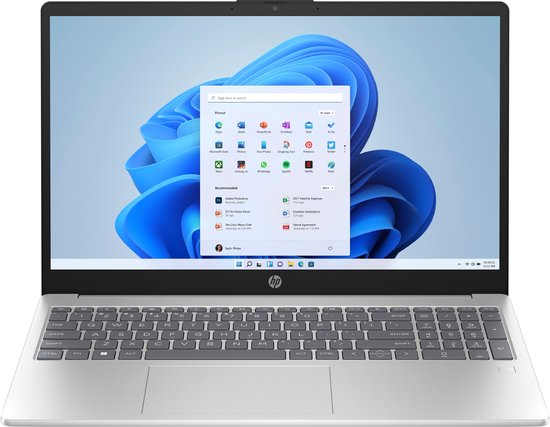HP 15-fc0828nd AMD Ryzen™ 7 7730U Laptop 39,6 cm (15.6") Full HD 16 GB DDR4-SDRAM 512 GB SSD Wi-Fi 6 (802.11ax) Windows 11 Home Zilver