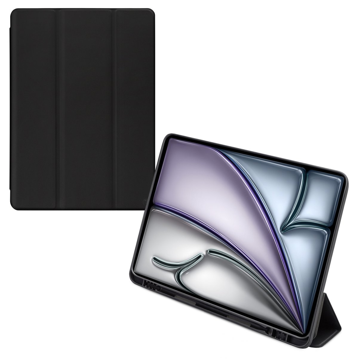 Mobilize Tablethoes geschikt voor Apple iPad Air 13 Inch (2025) Hoes | Mobilize Solid Folio Bookcase - Zwart