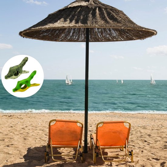 8 stuks handdoekklemmen voor strandstoelen, winddichte
