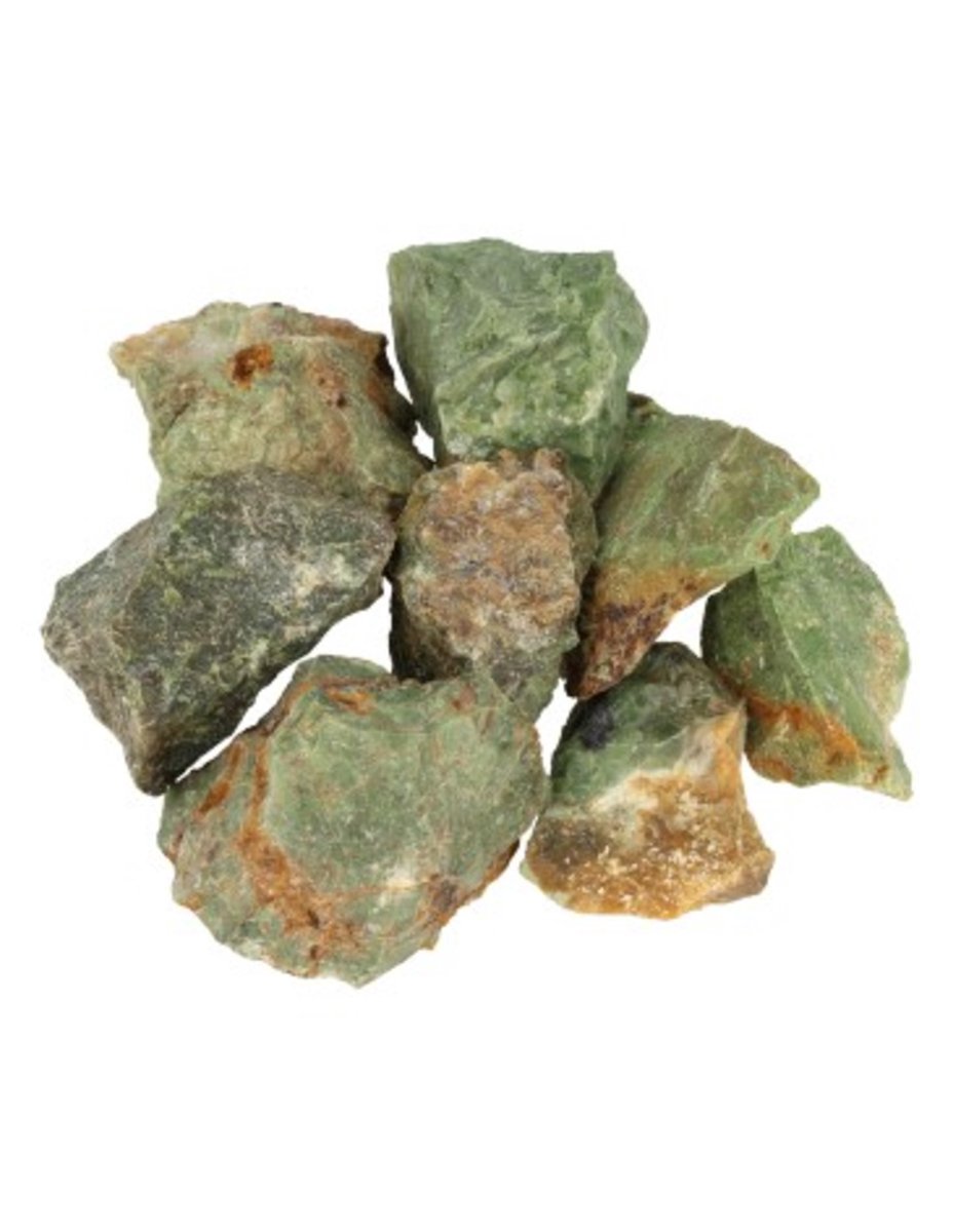 Ruben Robijn Chrysopraas 250 gr. ruwe brokjes Groen