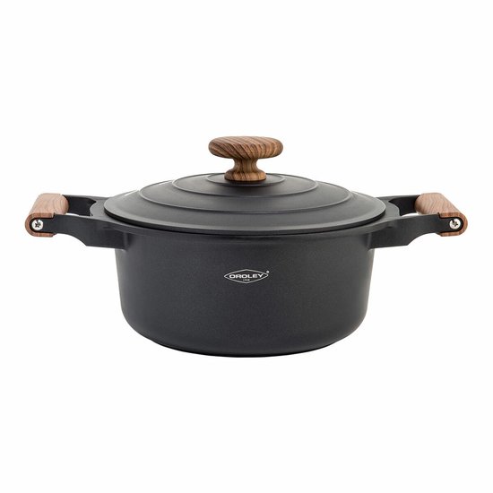 kela ATURA Slowcooker 32 cm hoge rand, inductiekookpan met deksel, 5 l, gegoten aluminium, keramische coating, paellapan, PFAS-vrij