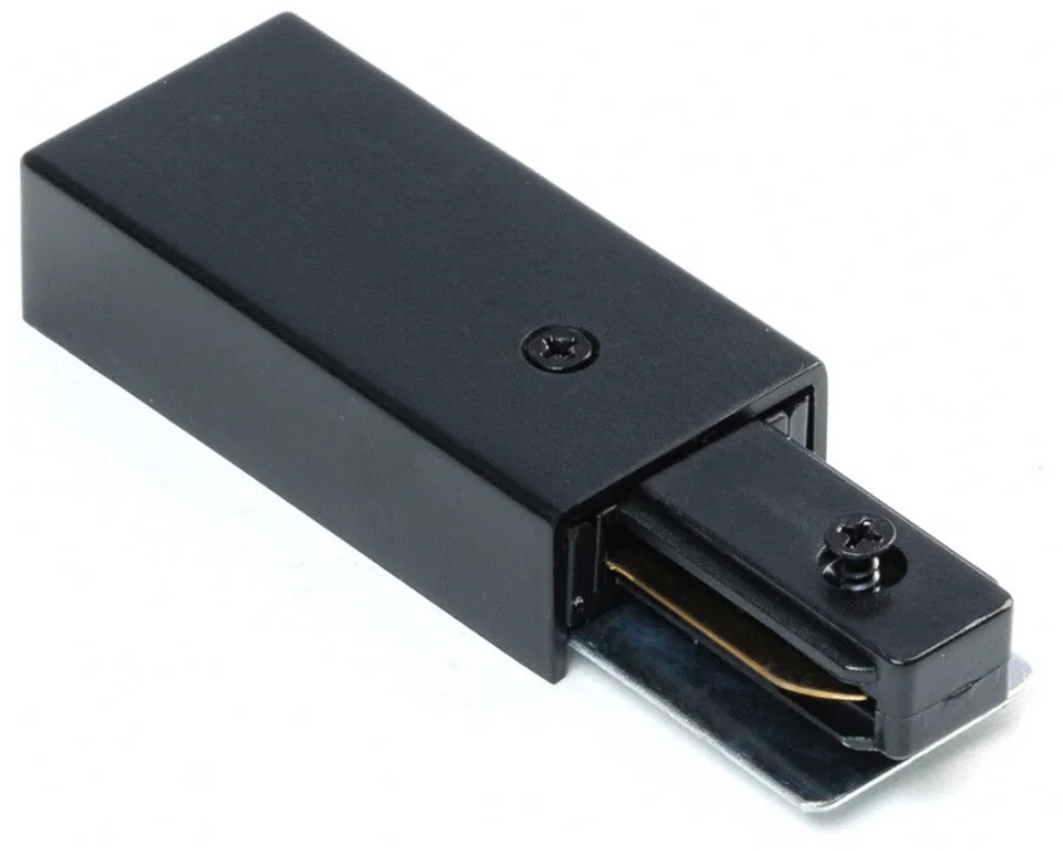 Qub Eindvoeding - 1-fase railverlichting - Zwart