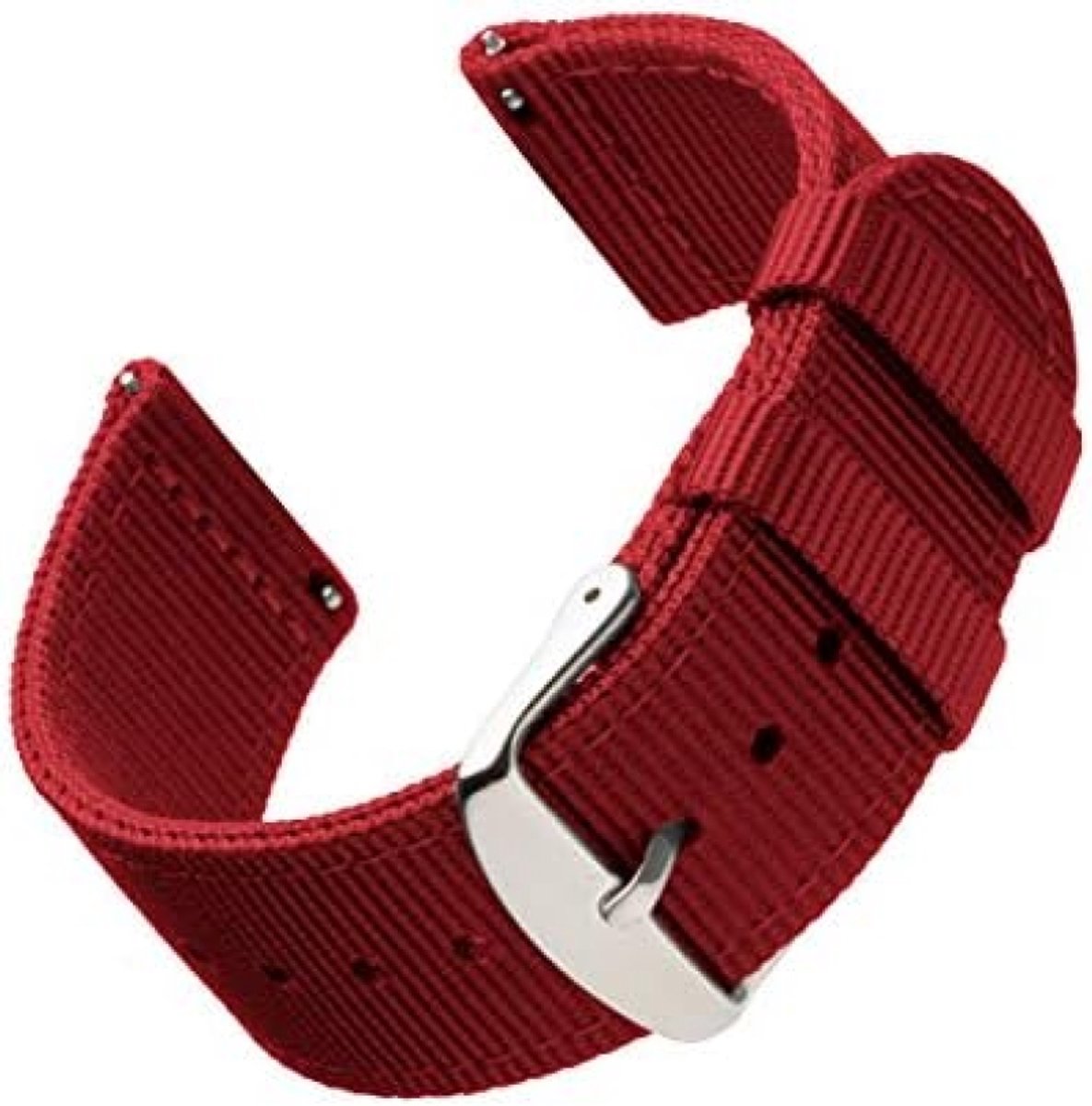 Vervangende Quick Release Horlogebanden van Hoogwaardig Nylon voor Dames en Heren, Horloges en Smartwatches | Meerdere Kleuren, 18mm, 20mm, 22mm