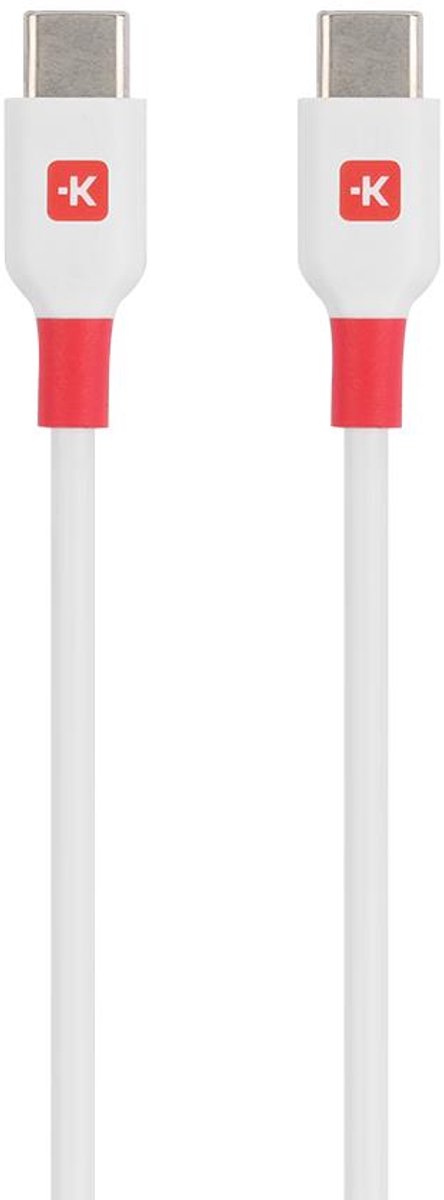 Skross USB-C-kabel USB 2.0 USB-C 2.00 m Wit SKCA0020C-C200CN