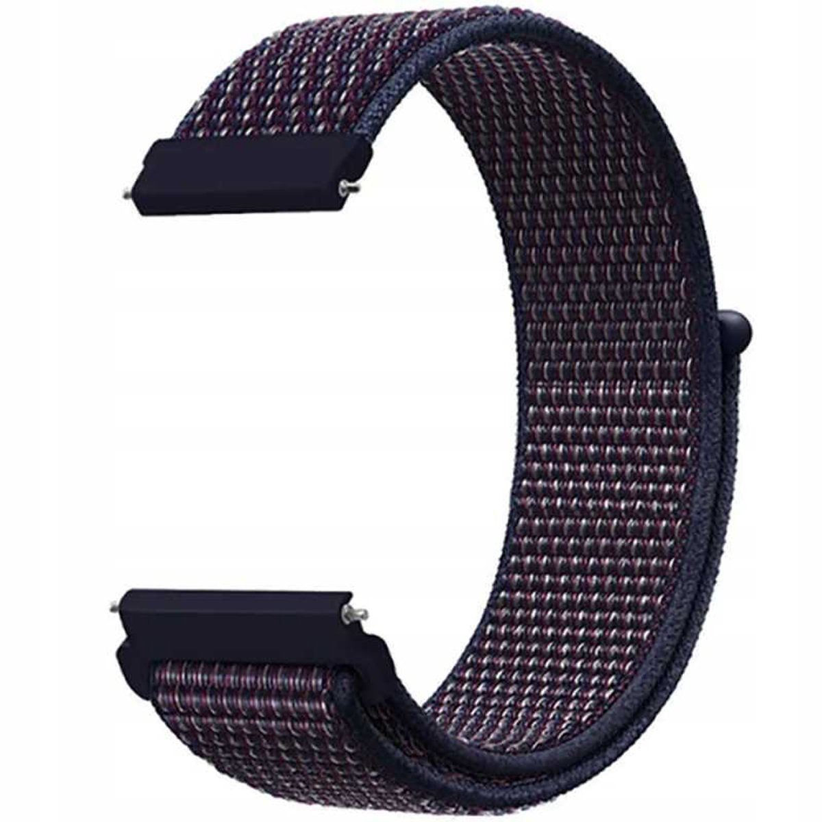 Spacecase Horlogeband 20Mm Nylon Indigo Voor Apple Watch 1 2 3 4 5