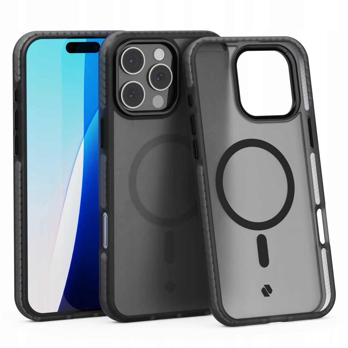 Spacecase Case Hybride Fusion Cover Voor Iphone 16 Pro Max Zwart