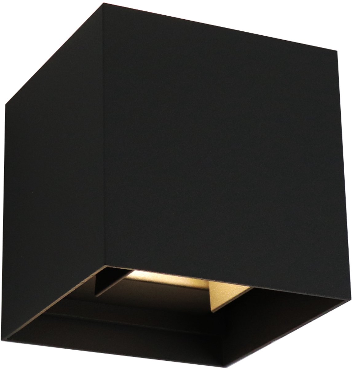 Olucia - DION - Wandlamp - Zwart / Goud - Vorm: Rond