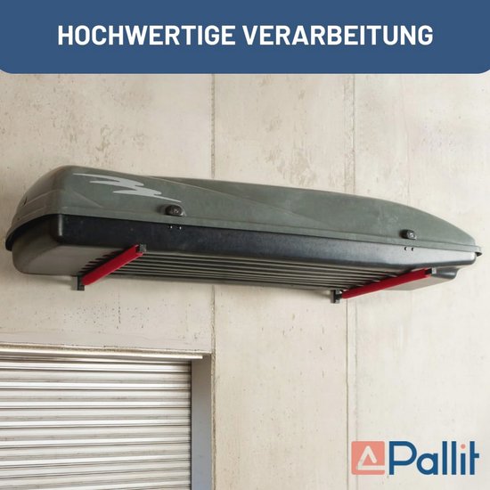 Wandhouder voor Dakkoffers, Kano's en Surfplanken - Ruimtebesparende Opslag voor Garage en Kelder - Max. Draagkracht 40 kg — afbeelding 4