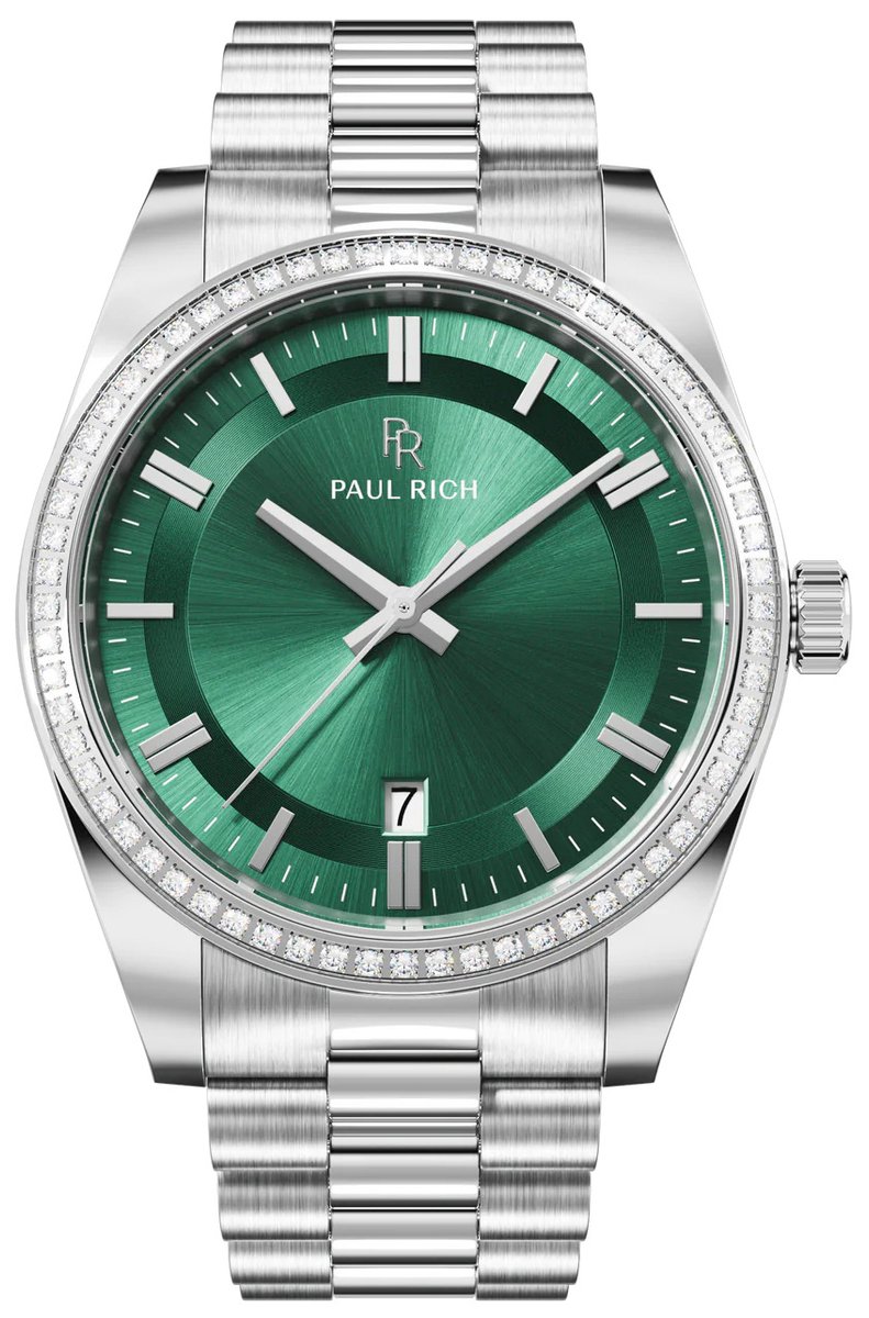 Paul Rich Legacy Silver Green LEG11 horloge