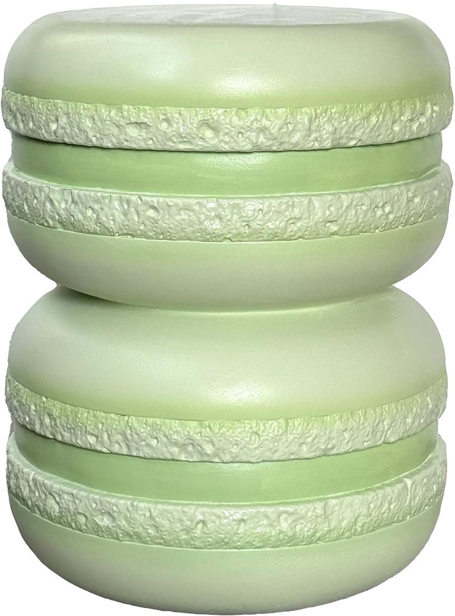 Leitmotiv Poef Macaron - Zachtgroen - Ø38cm - Scandinavisch
