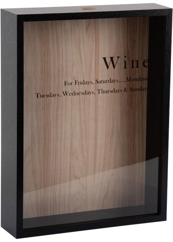 Décoration murale Present Time Momentum Box - Zwart - 8x30x40cm - Scandinave