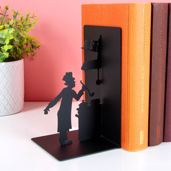 Balvi boekensteun Le Chef zwart metaal