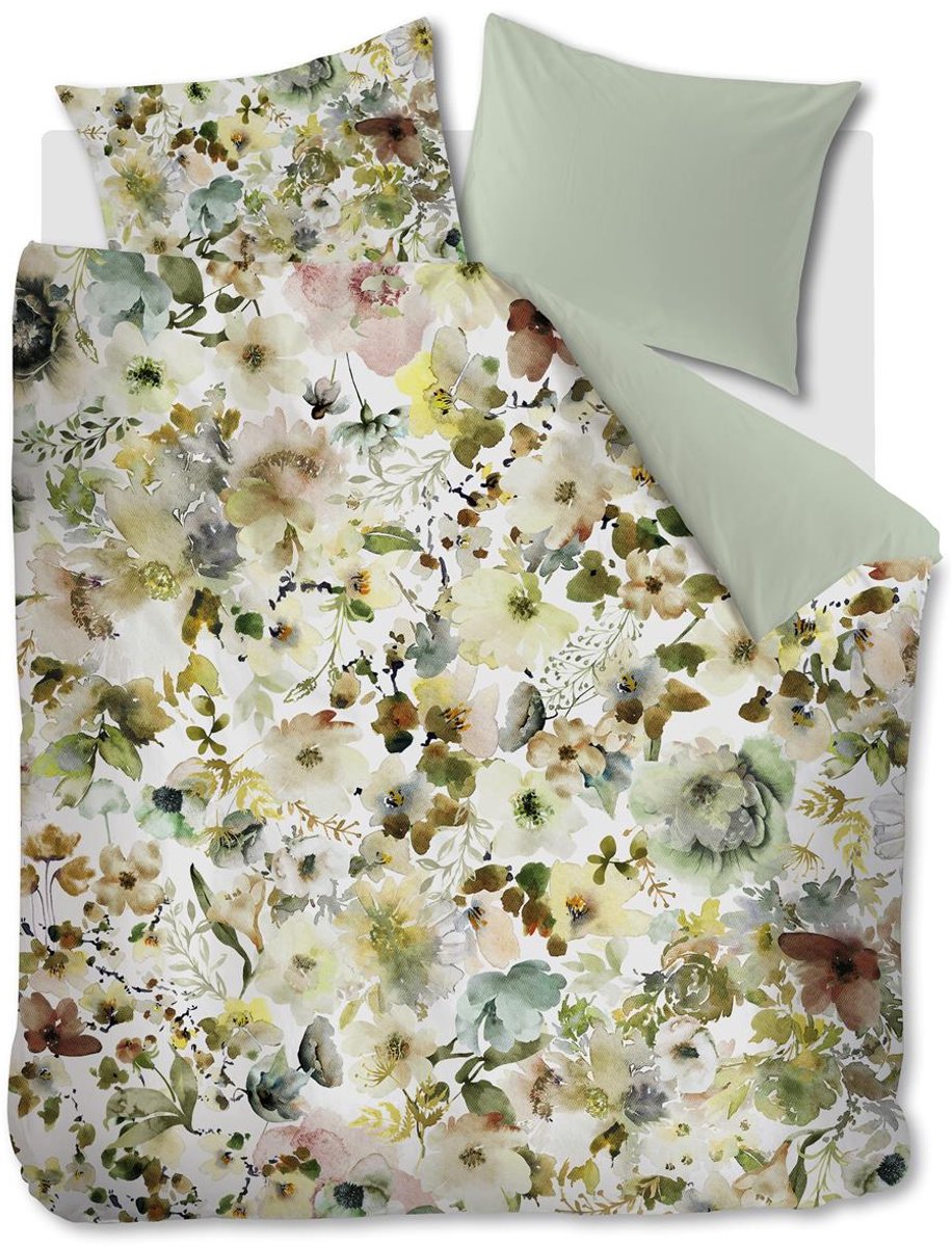 Kardol Aquitaine dekbedovertrek - Lits-Jumeaux - 240x200/220 - Groen