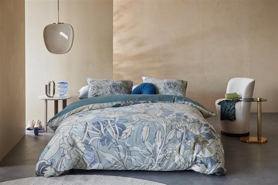 Kardol Nobile dekbedovertrek - Lits-Jumeaux - 240x200/220 - Blauw Grijs van Kardol — afbeelding 2