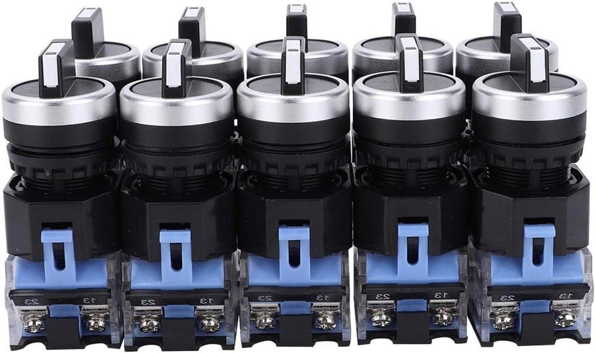 10st AC 660V 10A Zelfsluitende Roterende Keuzeschakelaar BEM38-20X/31 22 mm 3 Posities