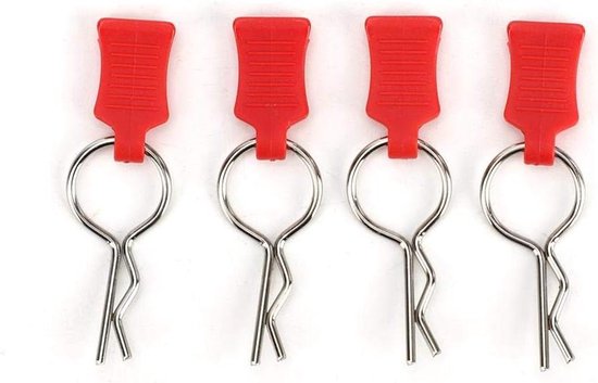 24 Clips De Carrosserie RC - En Acier Ressort, Compatibles 1/10, 1/8, 1/14 - Pour Fixation Rapide Sans Outil