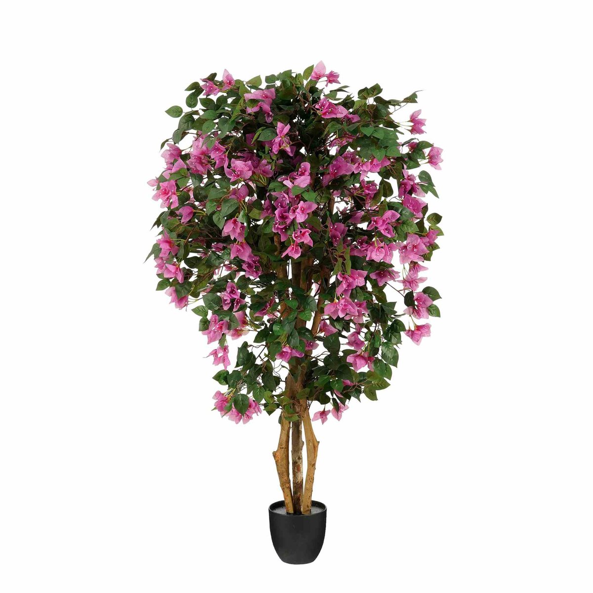 Mica Decorations Kunstbloem Bougainvillea - 70x70x140 cm - Polyester - Roze
