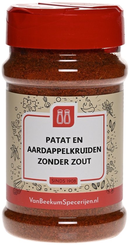 Van Beekum Specerijen - Patat & Aardappelkruiden Zonder Zout - Strooibus 185 Gram