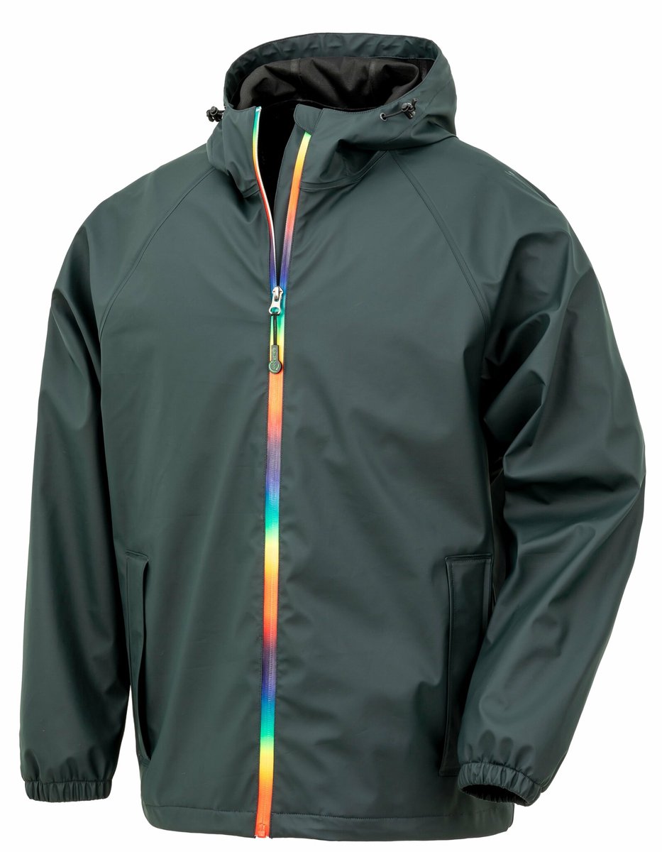 Result Prism PU Waterproof Jacket With Recycled Backing RT908 Zwart