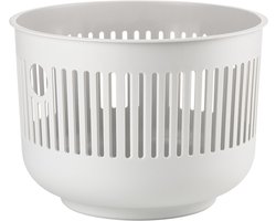 Zone Denmark Ume Wasmand - 30 liter - Soft Grey (grijs) - Kunststof - Ronde Wasmand met Hengsel - Kleine Wasbox of Opbergmand