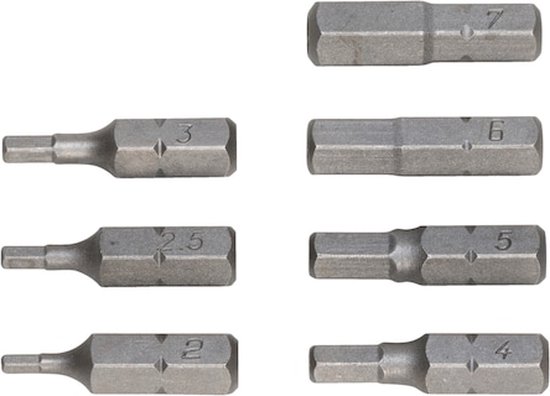 Set De 7 Embouts D'alimentation Hexagonaux Allen – Pratique Pour Vos Vis Et Boulons