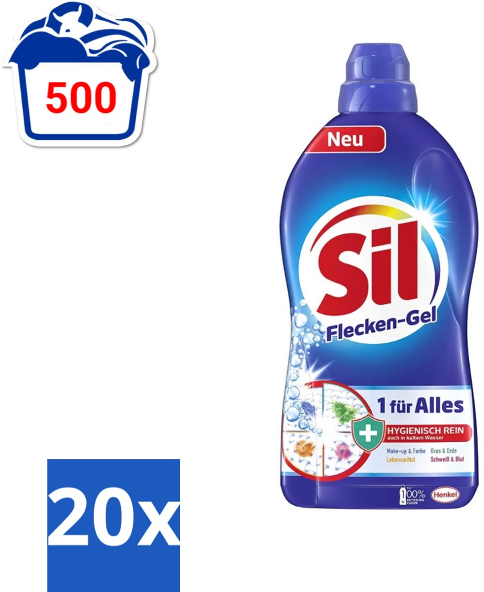Sil - Vlekverwijderaar - Gel - 1.3L - Bulkverpakking - 20 stuks