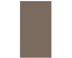 vidaXL - Rolgordijn - verduisterend - koffie - 125x210 - cm - stofbreedte - 121,6 - cm