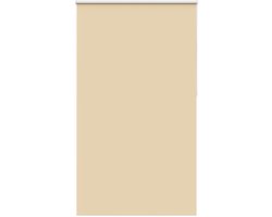 vidaXL - Rolgordijn - verduisterend - 140x210 - cm - stofbreedte - 136,6 - cm - beige