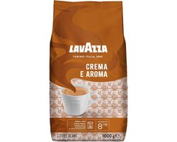 Lavazza Crema e Aroma Koffiebonen - Koffie Blend van Robusta en Arabica Bonen - Intensiteit 8/10 - 1 kg