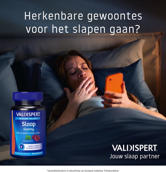 Valdispert Slaap Gummy - Citroenmelisse helpt te ontspannen en sneller in slaap te vallen* - 45 gummies