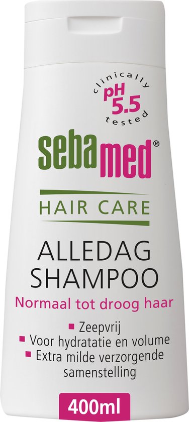 Sebamed Alledag Shampoo - Voor dagelijks wassen en verzorging van het haar - Voor hydratatie, glans en volume - Met plantaardige bestanddelen - 400 ml