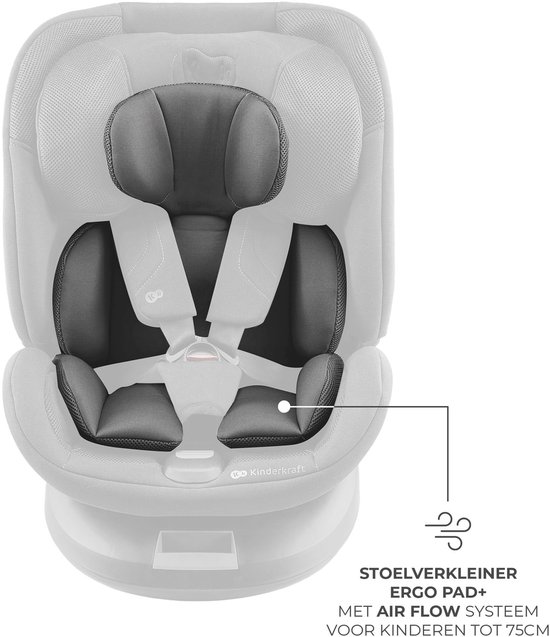 Kinderkraft Xpedition3 Autostoel - I-Size - Grijs - 360° draaibare isofixbase - met extra veiligheidssystemen van Kinderkraft — afbeelding 3