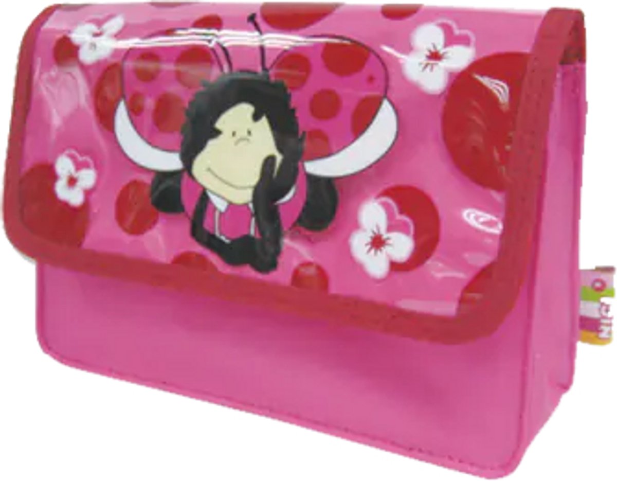 Nici toilettas kind lieveheersbeestje multicolor - vrolijke toilettas.