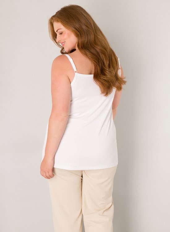 BASE LEVEL CURVY Alexa Top - White - maat 5(58/60)