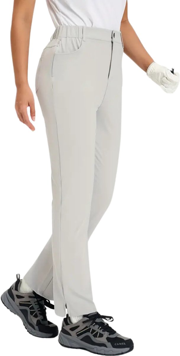Livano Golfbroek Dames - Golfkleding - Golfen - Golf Accessoires - Nette Pantalon - Grijs XXL - Maat 44 van Livano — afbeelding 2